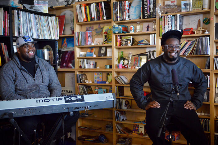 Tiny Desk Concert with T-Pain and keybordist, Toro, on Oct. 27.