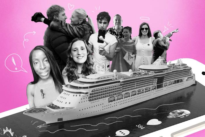 Dozens of passengers on board the Royal Caribbean's nine-month "Ultimate World Cruise" have gone viral on TikTok since it set sail in December. Captivated viewers are comparing it to a social media reality show.