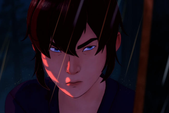 Maya Erskine voices Mizu in <em>Blue Eye Samurai</em>.