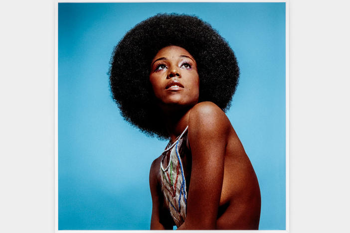 This 1970 photograph, <em>Untitled (Model Who Embraced Natural Hairstyles at AJASS Photoshoot) </em>is just one of the works in the Dean Collection on display at the Brooklyn Museum