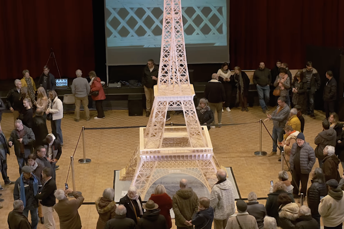 It took Richard Plaud years, not to mention more than 700,000 matchsticks, to build his replica of the Eiffel Tower. The structure stands 7.19 meters, or a little taller than 23.5 feet.