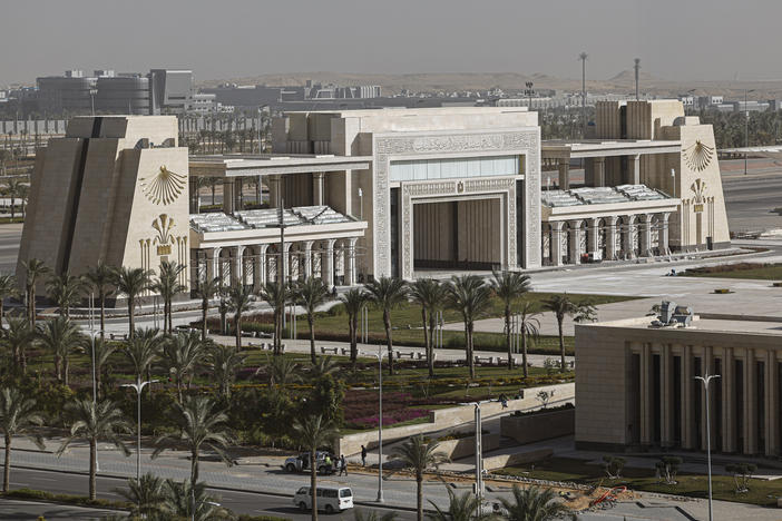 A picture of the New Administrative Capital megaproject. It's one of Egypt's massive construction projects that's part of the president's economic vision.