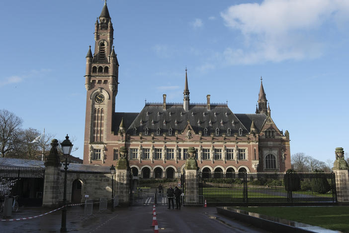 A view of the Peace Palace, which houses the International Court of Justice, or World Court, in The Hague, Netherlands, on Jan. 26, 2024.