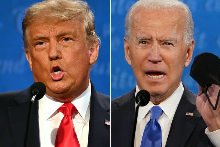 President Biden is rated highly in a survey of historians on presidential greatness — but he's in a tight election race with former President Donald Trump, who is ranked last.