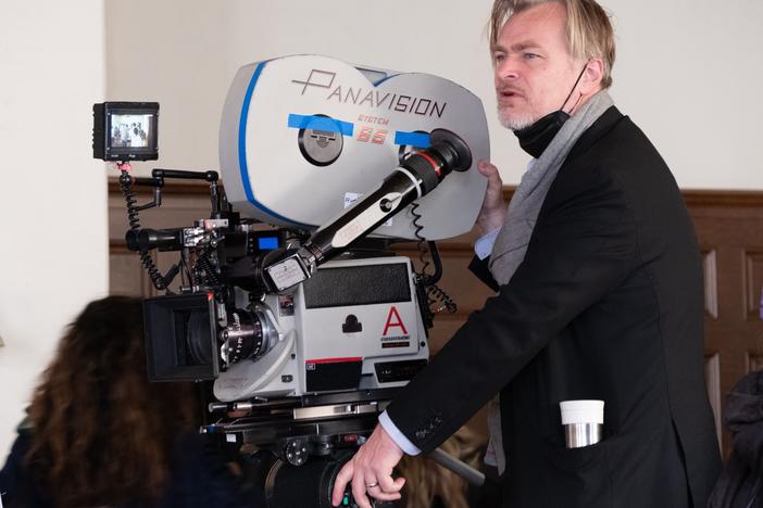 Writer, director and producer Christopher Nolan says <em>Oppenheimer</em> is the "darkest" of all the films he's worked on.