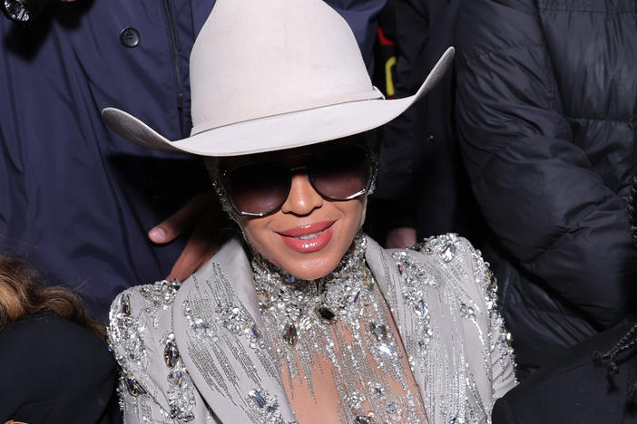 Beyoncé attends the Luar fashion show during New York Fashion Week on Feb. 13, 2024 in New York City.