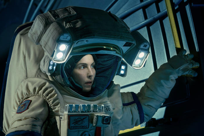 Noomi Rapace plays an astronaut on the International Space Station in the Apple TV+ series <em>Constellation.</em>
