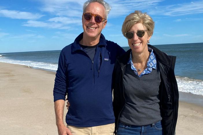 Julie and her brother Steven Petrow. Petrow says she called him "her number one researcher and an instigator," because he helped her navigate the medical system.