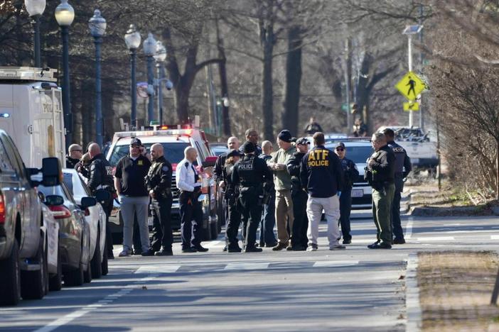 Multiple law enforcement agencies arrived at the Israeli Embassy on Sunday afternoon after a man set himself on fire infront of the building.