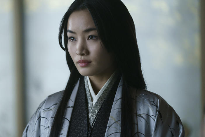 Anna Sawai plays translator Toda Mariko in the new FX series <em>Shōgun</em>.