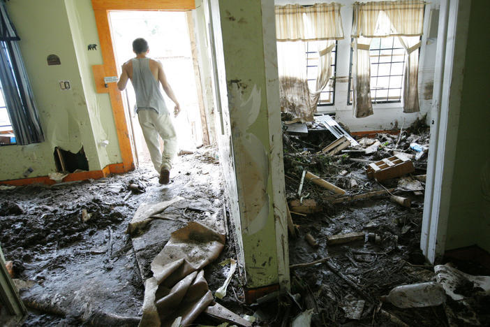 Hurricane Irene caused enormous damage in New York state, flooding homes like this one in Prattsville, NY, in 2011. Major weather events like Irene send people to the hospital and can even contribute to deaths for weeks after the storms.