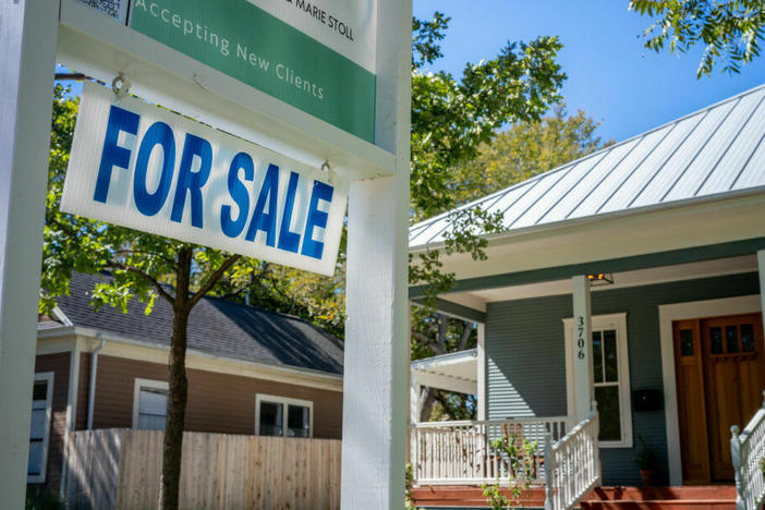 A home available for sale is shown in Austin, Texas, on Oct. 16, 2023. Former Treasury Secretary Larry Summers argues the consumer price index may understate the pain of rising interest rates, such as higher mortgages.