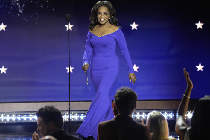 Oprah Winfrey, pictured in January, said she will donate her stake in WeightWatchers and proceeds from any future stock options to the National Museum of African American History and Culture upon her departure from the company's board of directors.