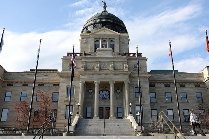 A view of the Montana State Capitol on May 3, 2023, in Helena, Montana.