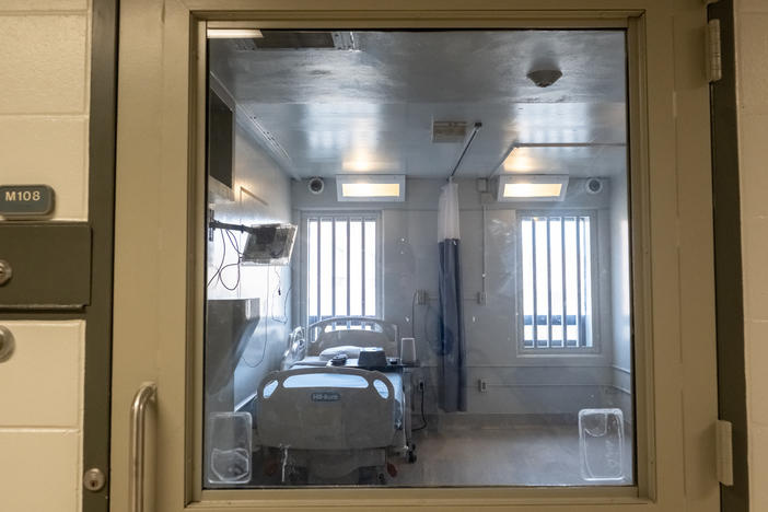 One of the cells in the Transitional Care Unit at the Minnesota Correctional Facility at Oak Park Heights.