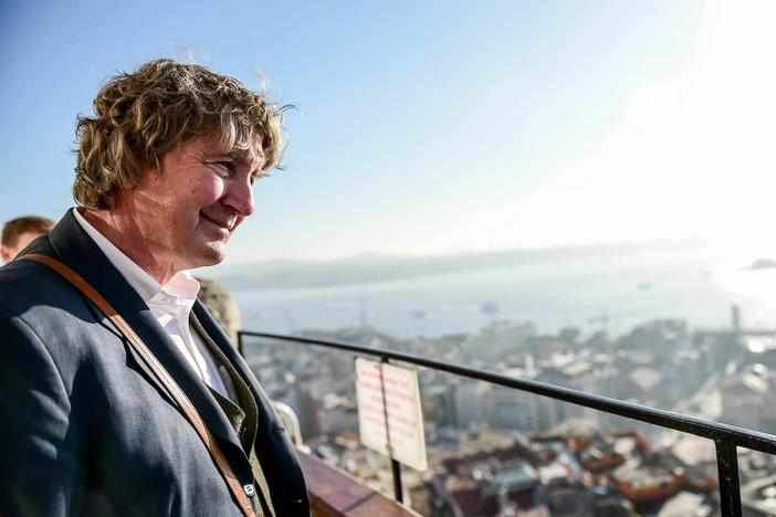 Rod Nordland looks at the Istanbul old city from Galata Tower on Nov. 20, 2016. Nordland was diagnosed with glioblastoma, a terminal brain cancer, in 2019.