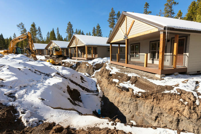 Yellowstone National Park employee housing that opened in 2022 under construction