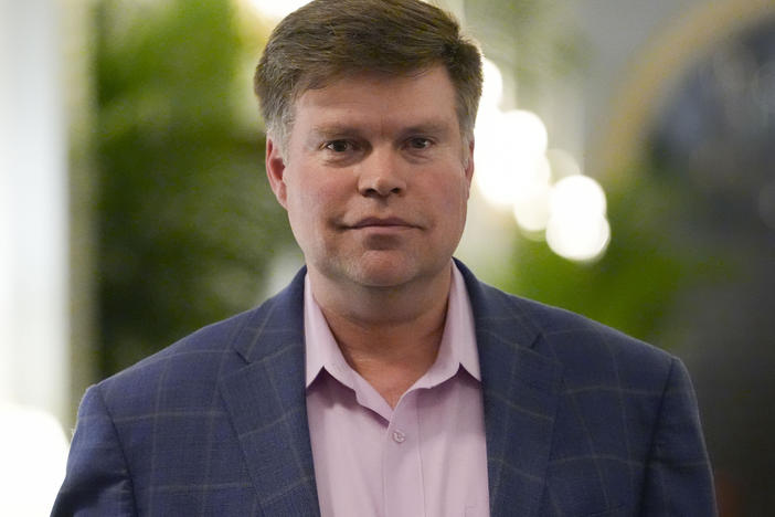Jason Palmer, a relatively unknown Democratic presidential candidate, won the Democratic primary in American Samoa. He's seen here in Washington, D.C., on Tuesday.