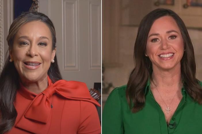 Texas Rep. Mónica De La Cruz and Alabama GOP Sen. Kate Britt delivered rebuttals to Biden's speech.