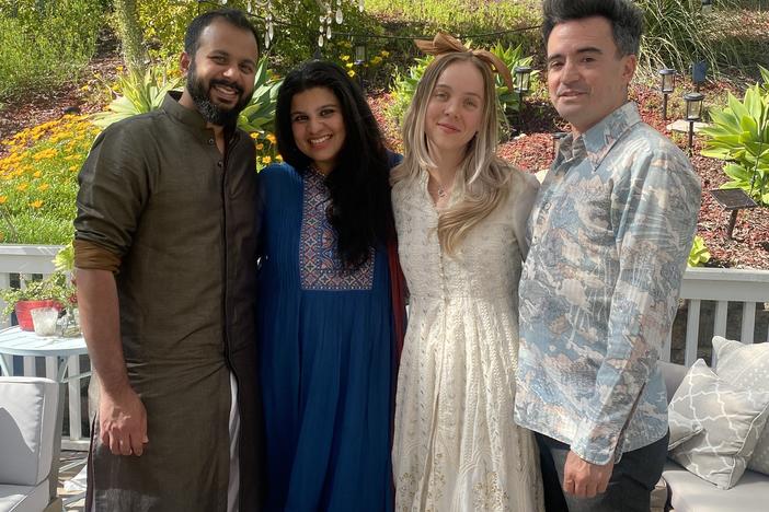 NPR producer Hafsa Fathima with family and friends celebrating Eid Al-Fitr.