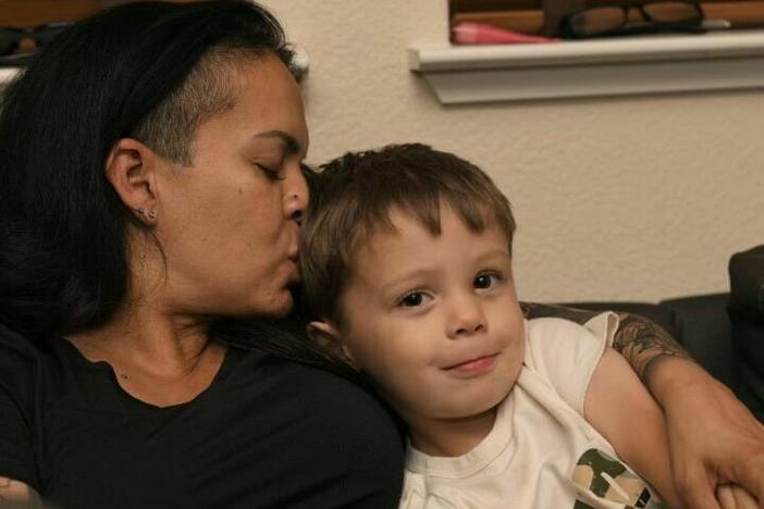 Miriam McDonald spends time with her 4-year-old son, Nico. McDonald struggled to get care for postpartum depression at Kaiser Permanente, an experience that would eventually lead to significant policy changes by the health care provider.