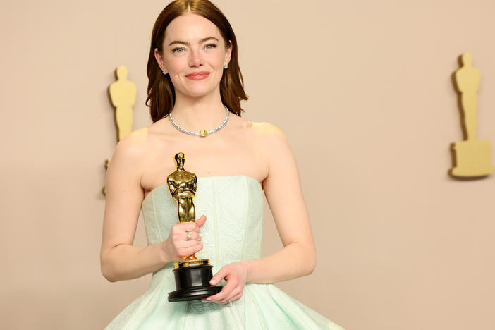 Emma Stone won her second best actress Oscar, this time for her role in <em>Poor Things</em>.