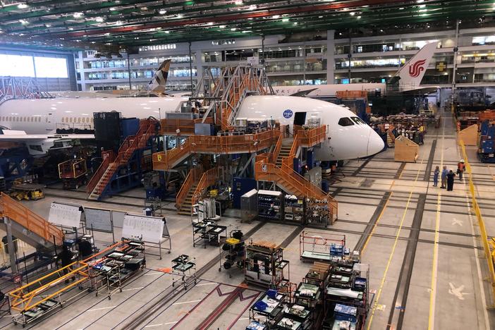 Boeing 787 Dreamliners are built at the aviation company's North Charleston, S.C., assembly plant in 2023. John Barnett had alleged that Boeing's manufacturing practices had declined  and that managers pressured workers not to document potential defects and problems.