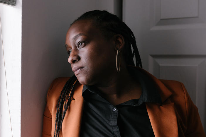 Angie Atkins, 37, lives with her two kids in an apartment in northwest Philadelphia. She's been on a waitlist for a federal housing voucher, which would help subsidize her rent, for about seven years.