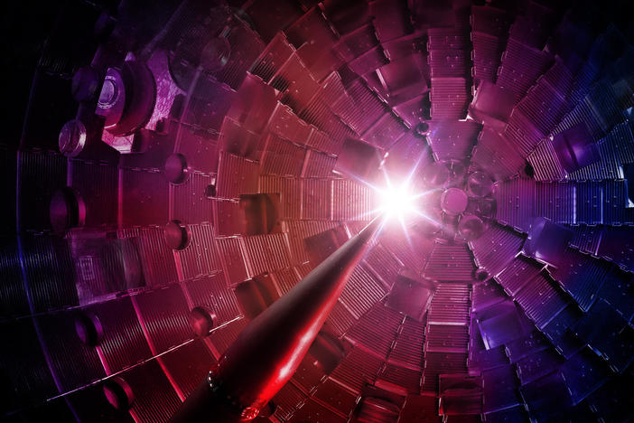 The National Ignition Facility used lasers to generate net energy from a pellet of fusion fuel in 2022. But the experiment is still a long way from truly producing more electricity than it requires.