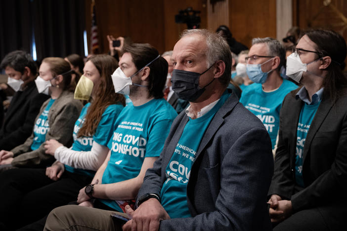 People with symptoms of long Covid sit in the audience as they listen during a Senate Committee hearing on Long Covid earlier this year. Long Covid remains one of the most vexing legacies of the pandemic.