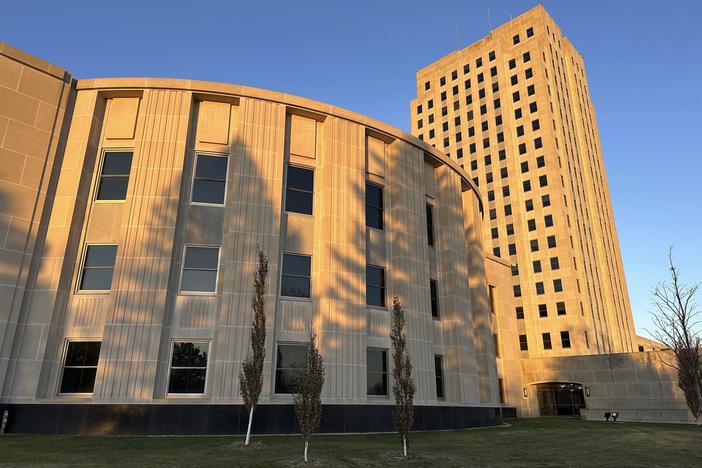 Sunlight illuminates the North Dakota House of Representatives in Bismarck, N.D. A ballot question will ask North Dakota voters whether the state should bar anyone from running for Congress if they'd turn 81 during their term.