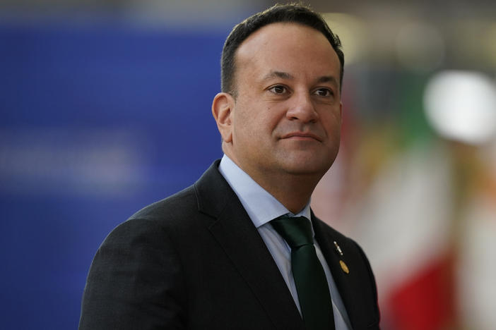 Prime Minister of Ireland Leo Varadkar arrives to attend a European Union summit on Feb. 1 in Brussels, Belgium.
