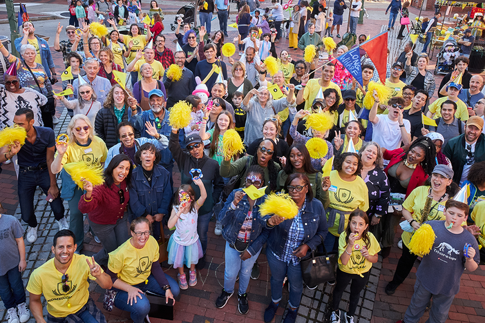 Long Wharf Theatre in New Haven, Conn., celebrated leaving its home of nearly 60 years with a community parade on Oct. 15, 2022. "The entire city is now our stage," said artistic director Jacob Padrón.