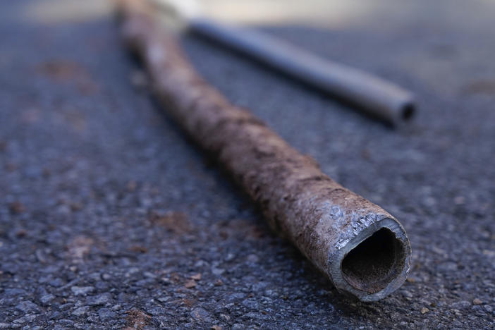 Many cities have older lead service lines connecting homes to the water system.