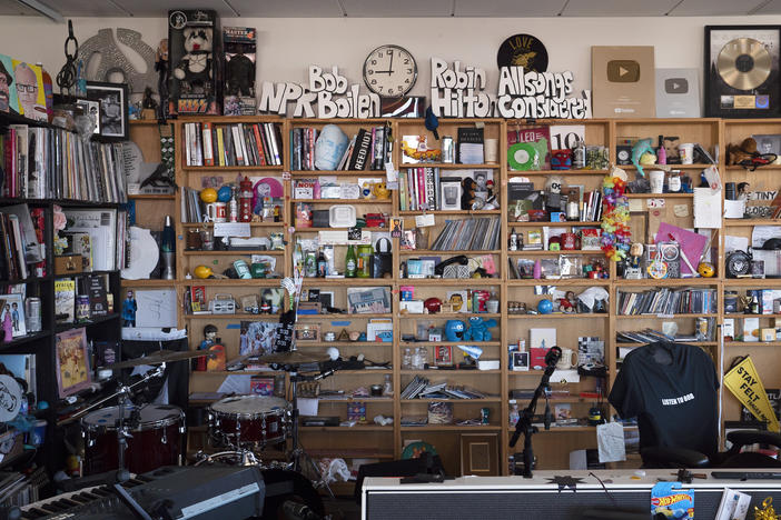 A view of NPR's Tiny Desk.