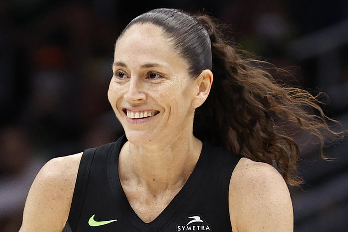 Women's college basketball is hot, says now-retired WBNA player Sue Bird (shown here in 2022). "If you liked us in college, why didn't you follow us to the WNBA? It is probably one of the more interesting and maybe more difficult questions to answer."