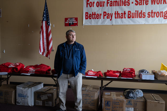 Jeremy Kimbrell has worked at the Mercedes plant in Vance, Ala., since 1999. Having been involved in several failed union drives, he says this latest one feels different.