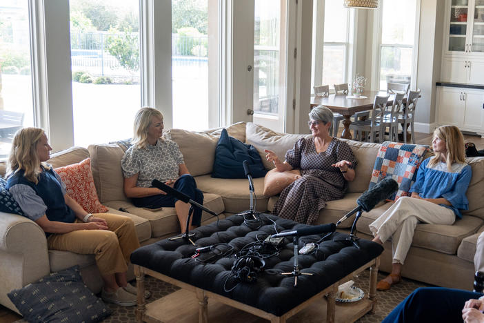 A group of women who attend the Church of Jesus Christ of Latter-day Saints in Arizona speak to NPR on March 18.