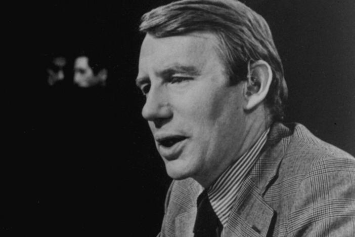 This Feb. 1978 photo shows Robert MacNeil, executive editor of "The MacNeil/Lehrer Report."