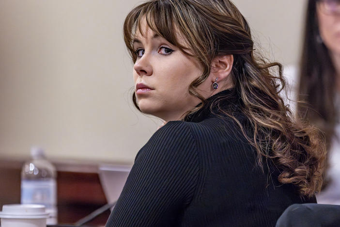 Hannah Gutierrez-Reed, the former armorer of the movie <em>Rust</em>, during her trial in Santa Fe, N.M., on March 6, 2024.