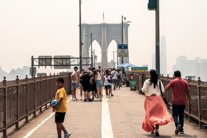 Wildfire smoke covered huge swaths of the U.S. in 2023, including places like New York City, where it has historically been uncommon. New research shows the health costs of breathing in wildfire smoke can be high.