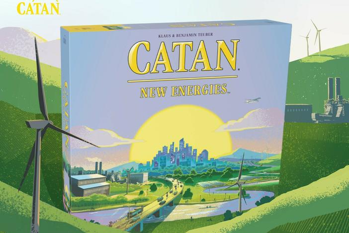 A new version of the popular board game Catan, which hits shelves this summer, introduces energy production and pollution into the gameplay.