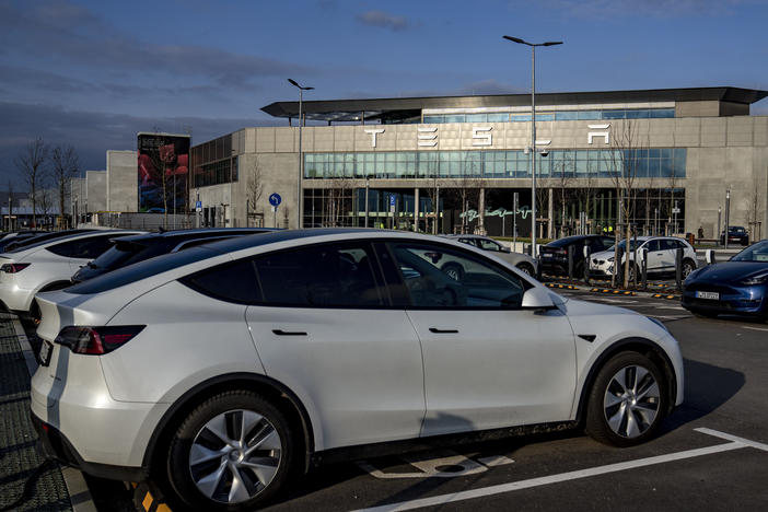 Tesla dropped its prices on cars by about $2,000 in the United States.