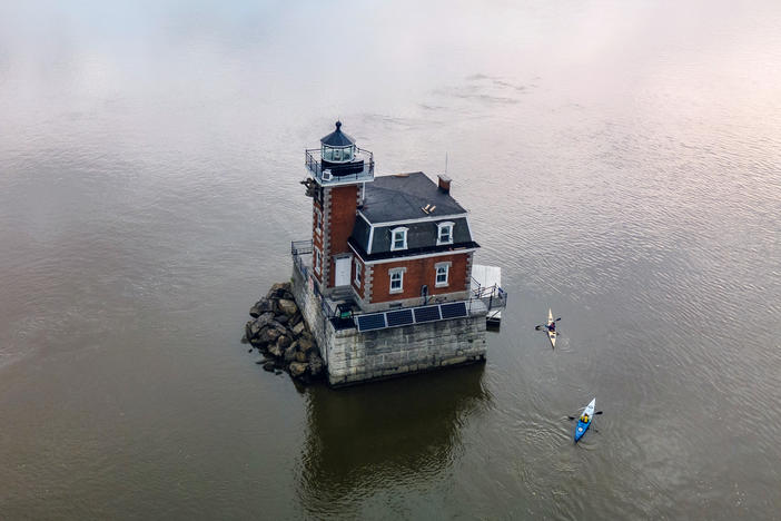 The Hudson-Athens Lighthouse is one of two "middle-of-the-river" lighthouses left standing on the Hudson River.