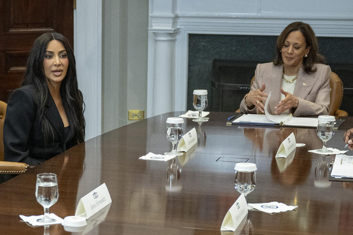 Kim Kardashian met with Vice President Kamala Harris to discuss criminal justice reform.