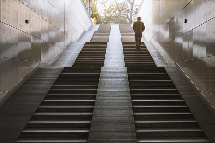 Climbing stairs is a good way to get quick bursts of aerobic exercise, says cardiologist Dr. Carlin Long.