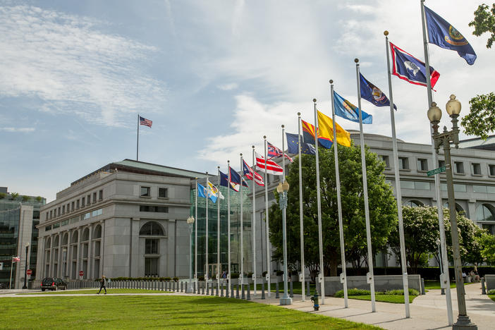 The Thurgood Marshall Federal Judiciary Building in Washington, D.C., houses the Administrative Office of the U.S. Courts.