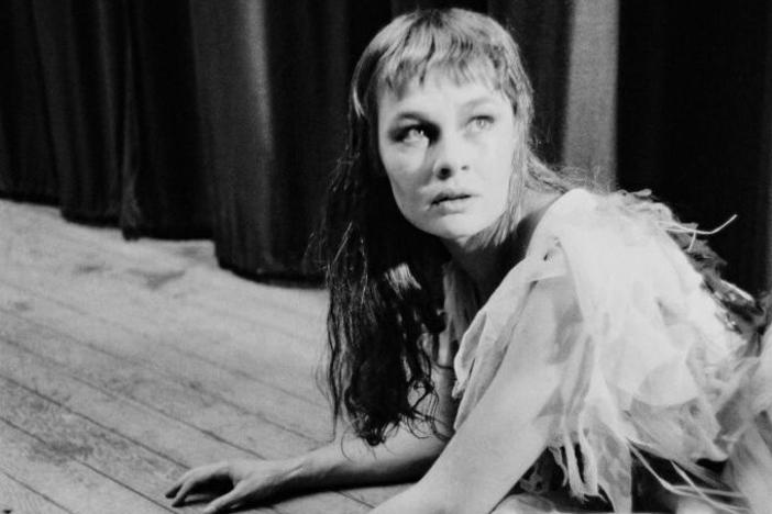 English actress Judi Dench at a dress rehearsal of 'Hamlet', making her London debut as Ophelia in 1957.