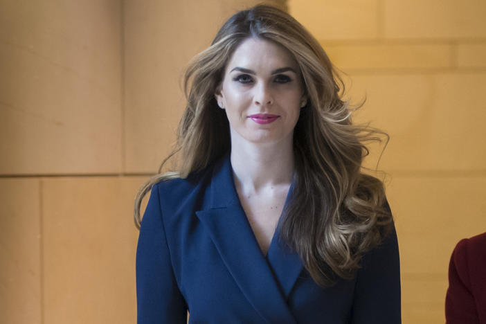 White House Communications Director Hope Hicks, one of President Trump's closest aides and advisers, arrived to meet behind closed doors with the House Intelligence Committee, at the Capitol in Washington on Feb. 27, 2018.