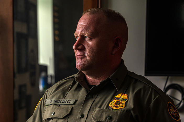 Ryan Riccucci, division chief of law enforcement operational programs for U.S. Customs and Border Protection, says he feels his agency is often misunderstood by the U.S. public. Here, he poses for a portrait in his office at the Tucson Sector headquarters in Arizona on March 26.